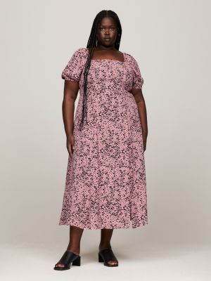 Pink dalmatian 2024 print dress