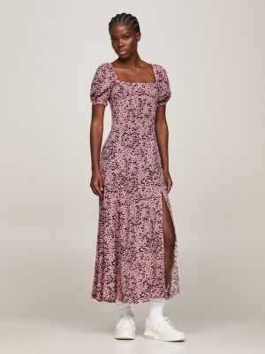 Animal print pink outlet dress