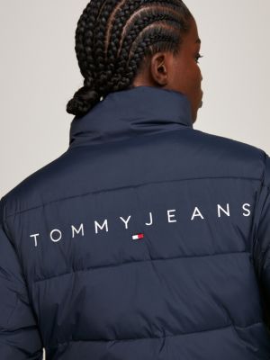  Tommy Hilfiger Chaqueta acolchada con logotipo para mujer :  Ropa, Zapatos y Joyería