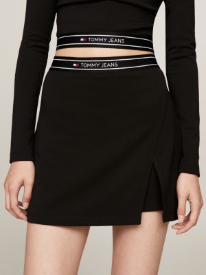 Splendid Black Micro Mini Skirt elastic waist attached shorts (skort) SP