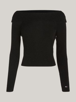 Black jumper outlet off shoulder