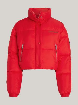 Tommy Hilfiger - Girls Red Cropped Windbreaker Jacket