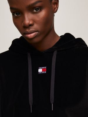 Tommy jeans shop cropped logo hoodie