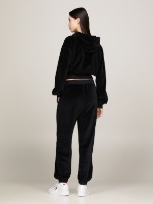 Black Relaxed Fit Joggers for Women