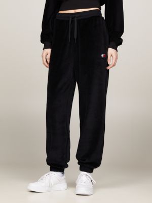 TOMMY HILFIGER Solid Women Black Track Pants - Buy TOMMY HILFIGER Solid  Women Black Track Pants Online at Best Prices in India