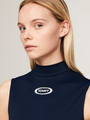 Logo HighCut Leg Surf Bodysuit Blue Tommy Hilfiger