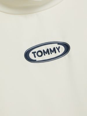 body stile surf sgambato con logo bianco da donne tommy jeans