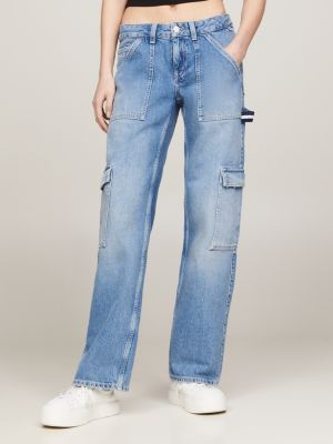 Blue High Rise Carpenter Jeans