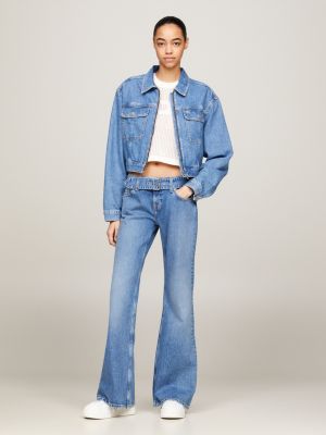 Wide leg hot sale belted jeans