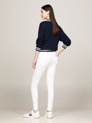 witte jeans short dames