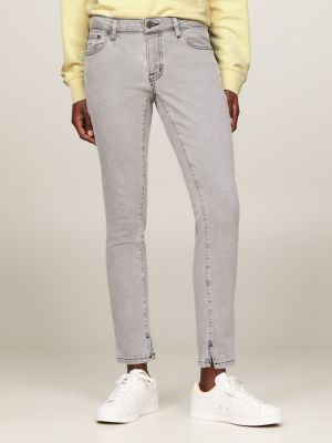 Asiris - Low Rise Plain Slim-Fit Boot-Cut Sweatpants