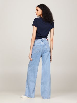 High Rise Wide Leg Faded Jeans | Denim | Tommy Hilfiger