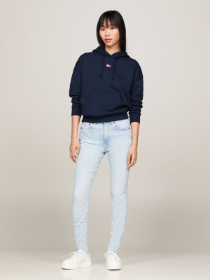 blue sylvia high rise super skinny jeans for women tommy jeans