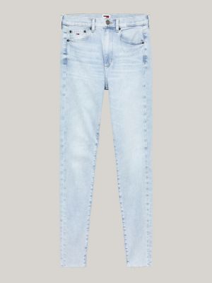 blue sylvia high rise super skinny jeans for women tommy jeans