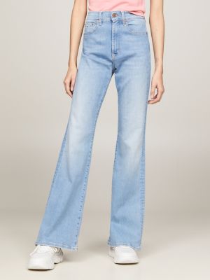 Mid Rise Light Wash '70s Flare Jeans