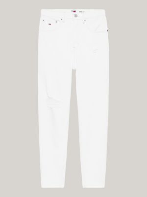 Women's Ultra High-Rise White Mom Jeans, Women's Bottoms