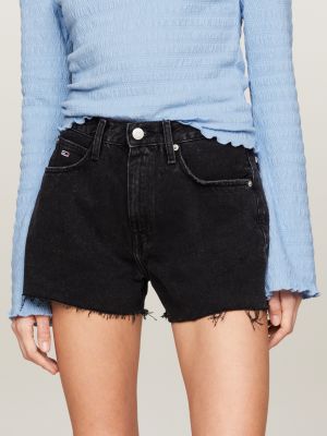 Shorts vaqueros con bajos sin rematar, Denim