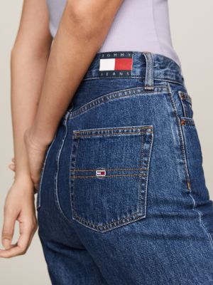 Harper High Rise Denim Bermuda Shorts Blue Tommy Hilfiger