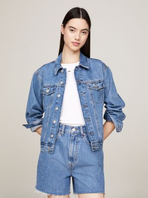 Chaqueta de Jean Clásica con Parches 