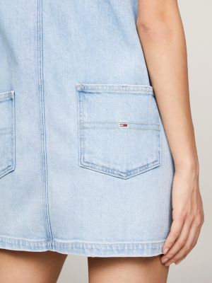 Denim Pinafore Mini Dress | Denim | Tommy Hilfiger