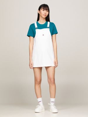 Dungaree Skirt Made From Organic Denim, Dungaree Overalls Workwear Dress,  High-waisted Denim Mini Skirt, Women Casual Clothing for Summer -   Finland