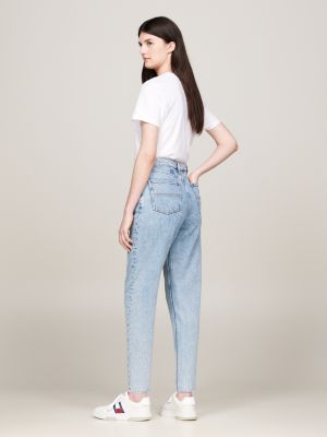 Mom Ultra High Rise Tapered Jeans Denim Tommy Hilfiger