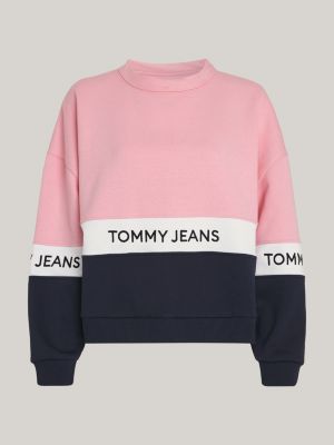 Colour-Blocked Fleece Sweatshirt | White | Tommy Hilfiger