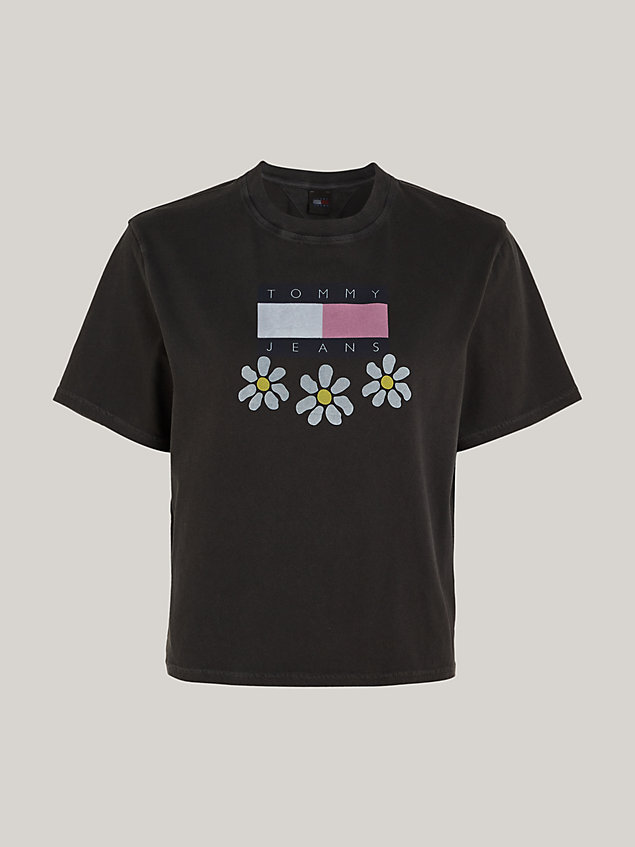 black daisy graphic boxy fit t-shirt for women tommy jeans