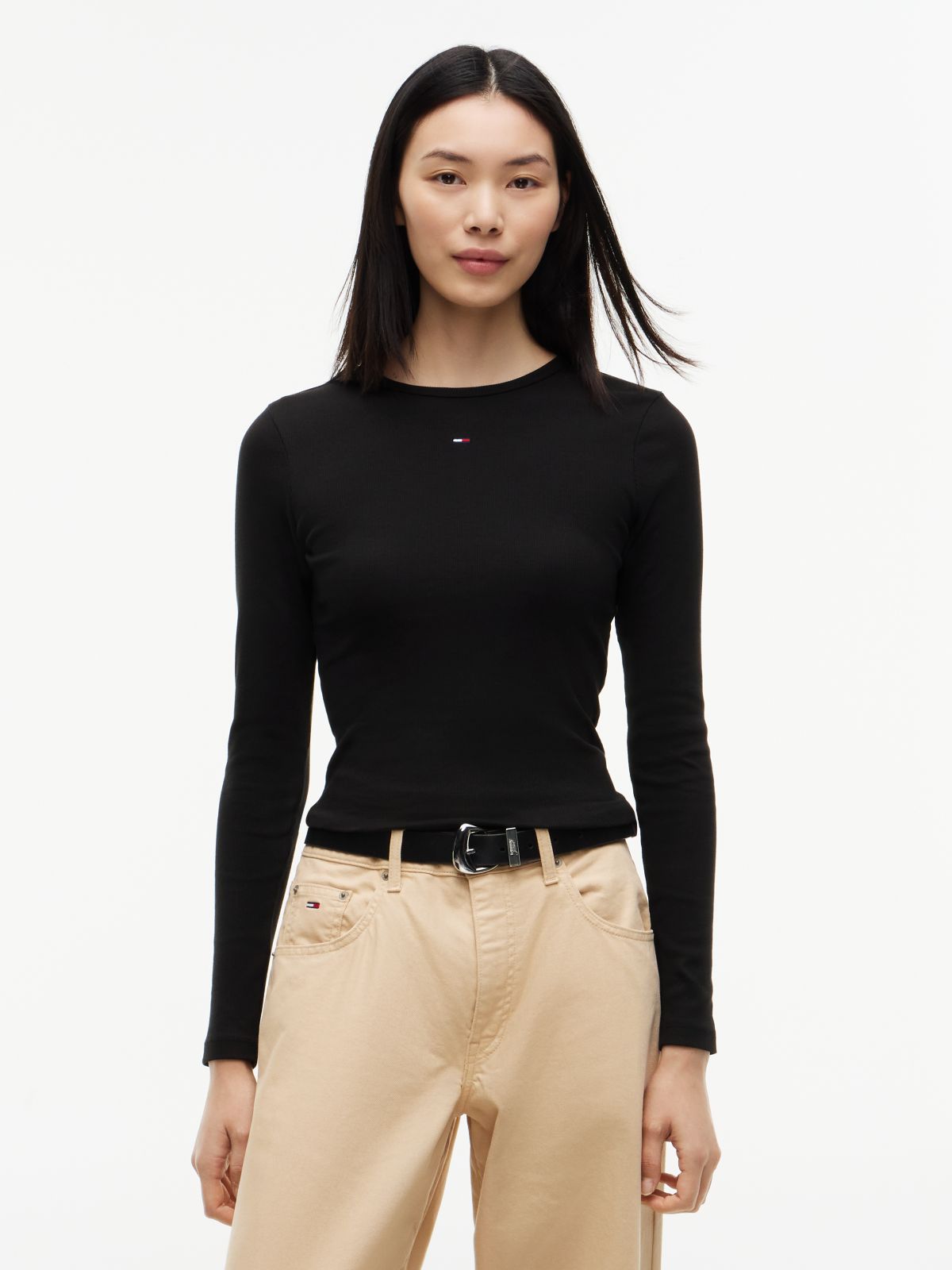 2-Pack Slim Ribbed Long Sleeve T-Shirts — Multi