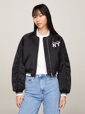 Tommy hilfiger best sale women's bomber jackets