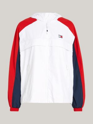 Tommy jeans white clearance windbreaker