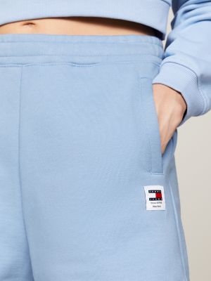 shorts sportivi mom relaxed fit blu da donne tommy jeans