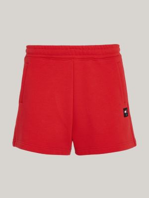 shorts sportivi mom relaxed fit rosso da donne tommy jeans