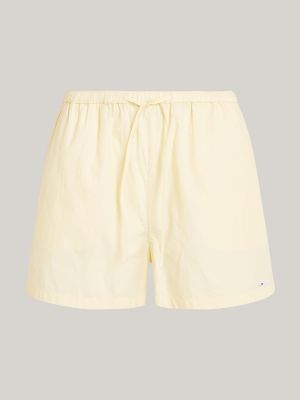 shorts mom in popeline con stampa giallo da donne tommy jeans