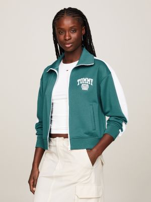 Teal track jacket sale