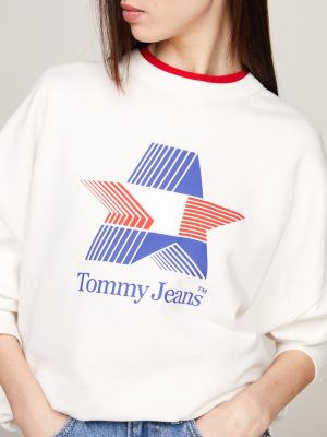 Tommy jeans shop oversized logo sweatshirt