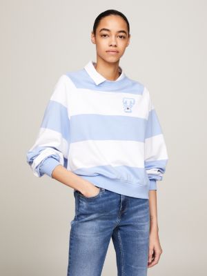 Tommy hilfiger logo stripe 2024 sweatshirt