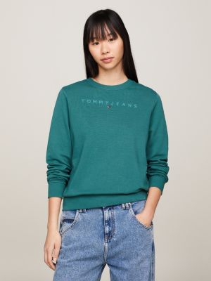 Sweatshirt Mulher Essential Logo Tommy Jeans Azul Marinho - DW0DW14325.38