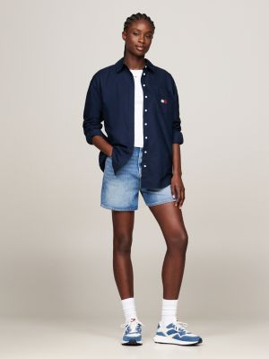 blue badge boyfriend fit shirt for women tommy jeans