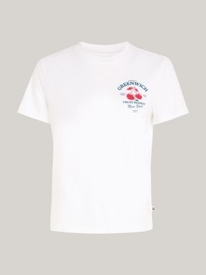 TOMMY HILFIGER CAMISETA BLANCA GRAPHIC