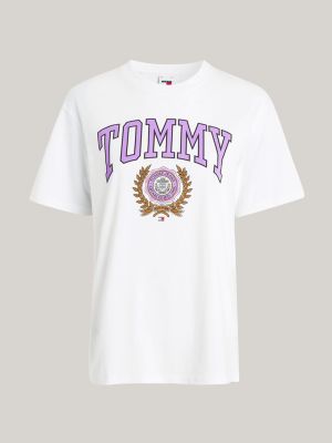 White Tommy Hilfiger Logo T-Shirt - JD Sports Global