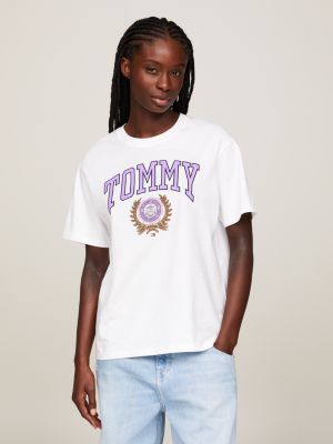 Tutti gli sport Tommy Hilfiger CENTER BADGE - T-shirt Donna smooth stone -  Private Sport Shop