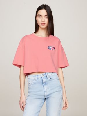 Pink T-Shirts for Women | Tommy SI Hilfiger®