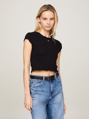 Tommy Hilfiger Black Cotton Women's Tank Top Shirt main image 0