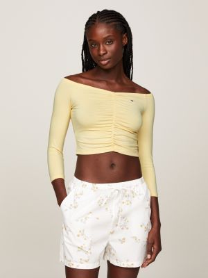 Tommy jeans on sale yellow top