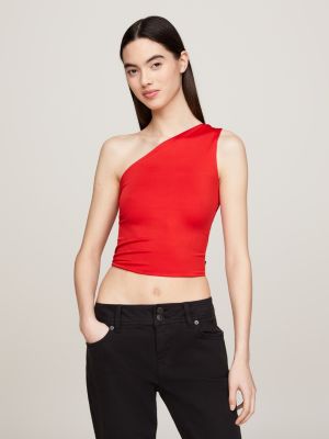 Red tommy hot sale top