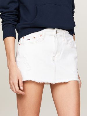 Low-rise denim mini skirt - Women