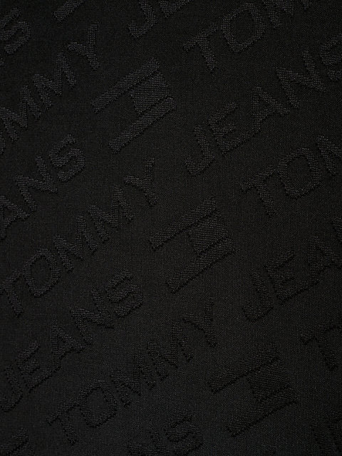 black tommy remastered langarm-body mit jacquard für damen - tommy jeans