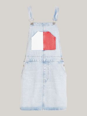 HotBlock - Washed Denim Maxi Dungaree Dress