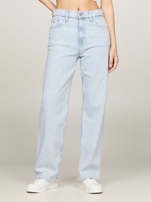 B Mid Rise Wide Leg Jeans, Denim